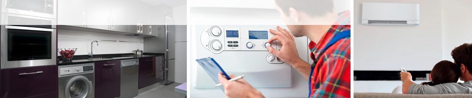 Reparación de Electrodomésticos, Lavadoras, lavavajillas, secadoras, frigorificos, Aire acondicionado, Calderas